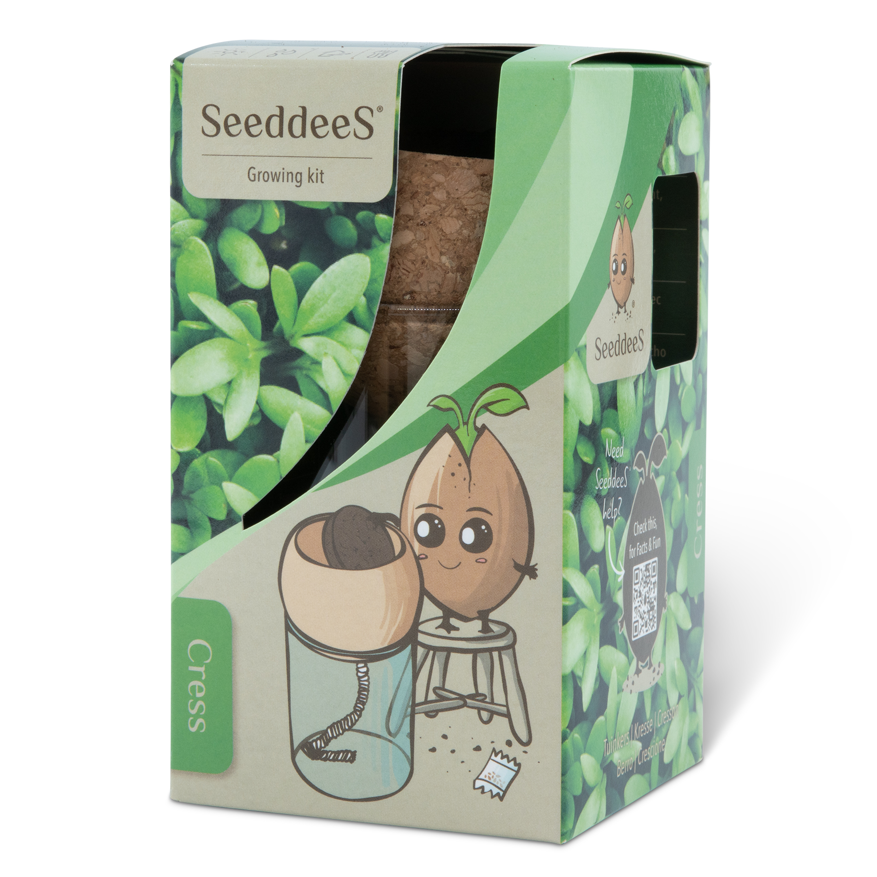 SeeddeeS® Tuinkers Kweekset - Kurk-/Glaspot